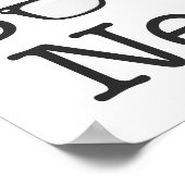 Nerd Funny Spectacle Text Poster (Ecke)