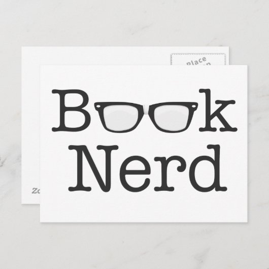 Nerd Funny Spectacle Text Postkarte (Vorne/Hinten)