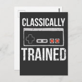 Nerd für Videospielcontroller Postkarte (Vorne/Hinten)