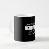 Nerd Geek Mah Science Computer Funny Gift Idee Kaffeetasse (Vorderseite Links)