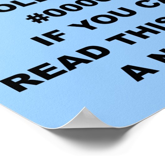 Nerd Geek Poetry Funny Poster Sign (Ecke)