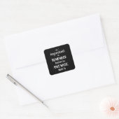 Nerd Geek Science Computer Mathematik Funny Gift I Quadratischer Aufkleber (Umschlag)