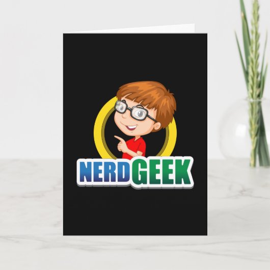 Nerd Geek Science Mathematik Computer Funny Gift I Karte (Vorderseite)