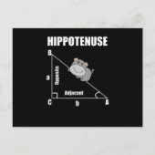 Nerd Geometrie Hippotenuse Hypotenuse Math Postkarte (Vorderseite)