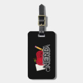 Nerd Gepäckanhänger (Vorderseite vertikal)