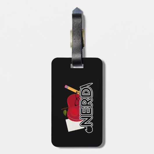 Nerd Gepäckanhänger (Rückseite vertikal)