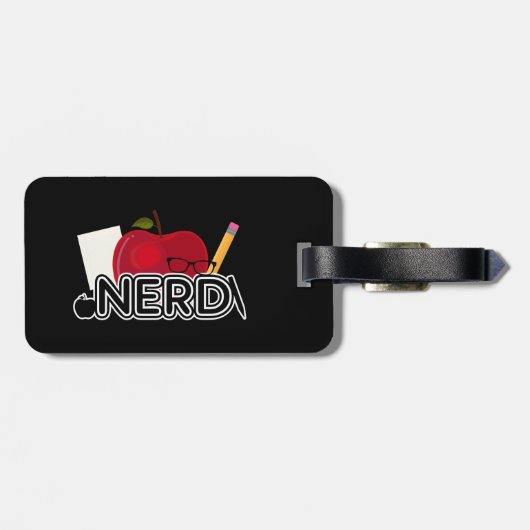Nerd Gepäckanhänger (Rückseite horizontal)