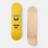 Nerd Gesicht Skateboard (Vorderseite)