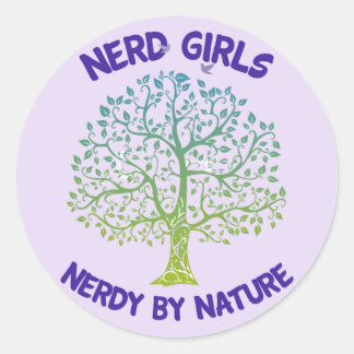 Nerd Girls Nerdy by Nature Sticker