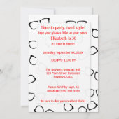 Nerd-Glas-Taschen-Schutz-Nerd-Thema-Party Einladung (Rückseite)