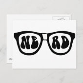 Nerd Glasses Postkarte (Vorne/Hinten)