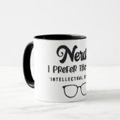 Nerd/Intellectual Badass Tasse (Vorderseite Links)
