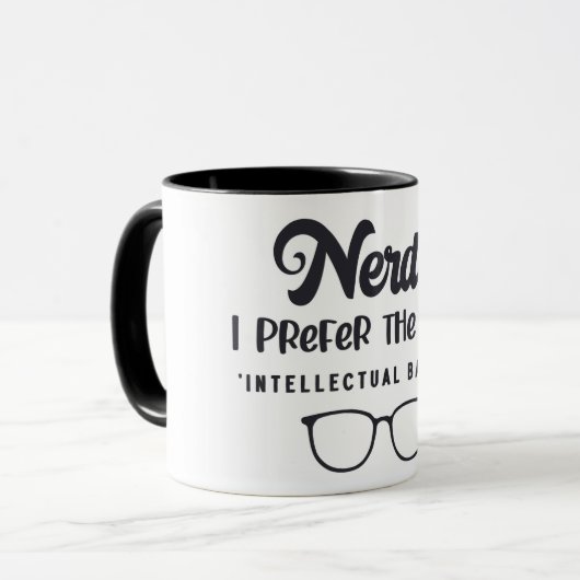 Nerd/Intellectual Badass Tasse (Vorderseite Links)