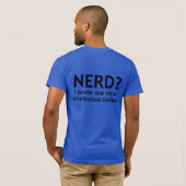 Nerd? Intellektuelles Badass Funny, Geeky Design T-Shirt (Schwarz voll)