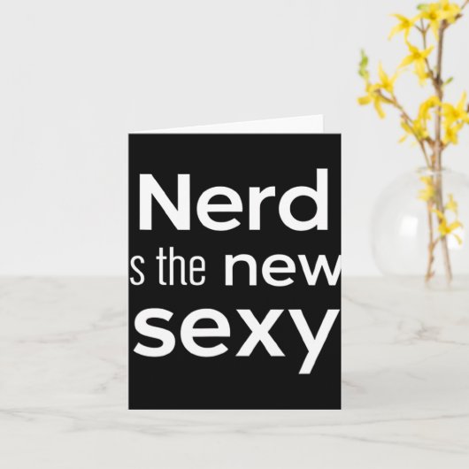 Nerd Is The New Y Gamers Software Engineers Origin Karte (Gelbe Blume)