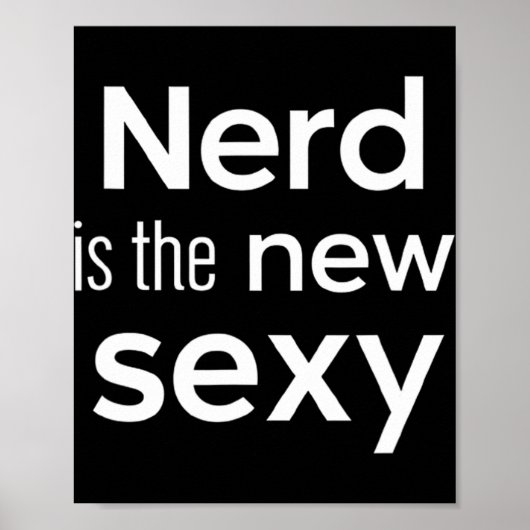 Nerd Is The New Y Gamers Software Engineers Origin Poster (Vorne)