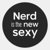 Nerd Is The New Y Gamers Software Engineers Origin Runder Aufkleber (Vorderseite)
