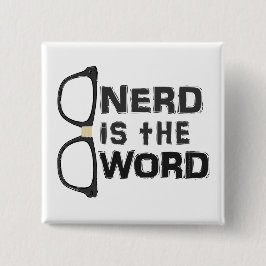 Nerd ist das Wort Button