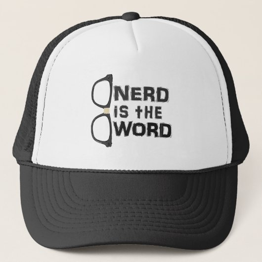 Nerd ist das Wort Truckerkappe (Vorderseite)
