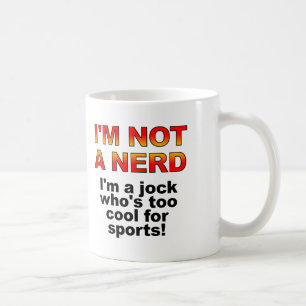 Nerd Jock Funny Mug oder Reiseumarmung Kaffeetasse
