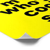 Nerd Jock Funny Poster Sign (Ecke)