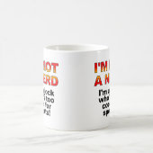 Nerd Jock Lustiger Becher oder Reisebecher Kaffeetasse (Mittel)