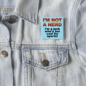 Nerd Jock Lustiger Knopf Abzeichen Pin Button (Beispiel)