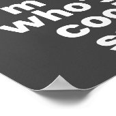 Nerd Jock Lustiges Poster Schild (Ecke)