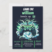 Nerd Junge coole Kinder bis zum 5. Geburtstag Einladung (Vorderseite)