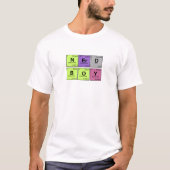 NERD-JUNGE! Periodische Element-Jagd T-Shirt (Vorderseite)