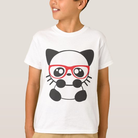 Nerd-Katze T-Shirt (Vorderseite)