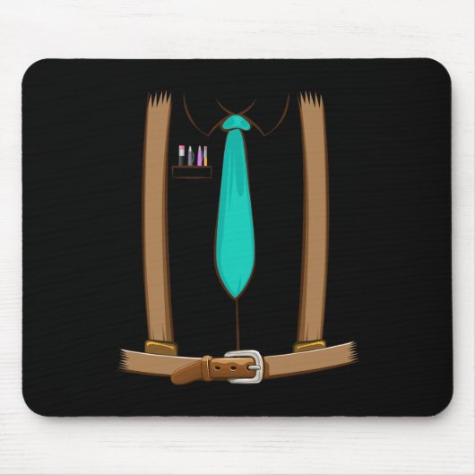 Nerd Kostüm Halloween Niedlicher Depp Geek Son Gam Mousepad (Vorne)
