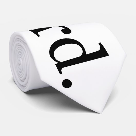 Nerd-Krawatte (weiß) Krawatte (Gerollt)