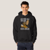 Nerd lesen Bookworm Bitte im Buchdrago Hoodie (Vorne ganz)