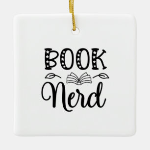 Nerd lesen keramikornament