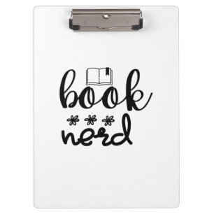 Nerd lesen klemmbrett