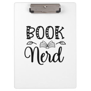 Nerd lesen klemmbrett