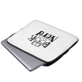 Nerd lesen laptopschutzhülle (Vorne Knopf)