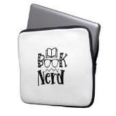 Nerd lesen laptopschutzhülle (Vorderseite Links)