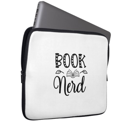 Nerd lesen laptopschutzhülle (Vorne Rechts)