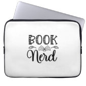 Nerd lesen laptopschutzhülle (Vorderseite)