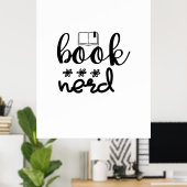 Nerd lesen poster (Heimbüro)