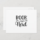 Nerd lesen postkarte (Vorne/Hinten)