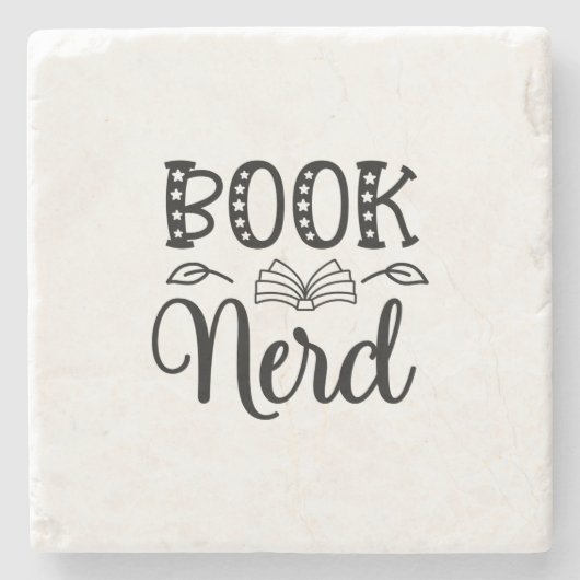 Nerd lesen steinuntersetzer (Vorderseite)