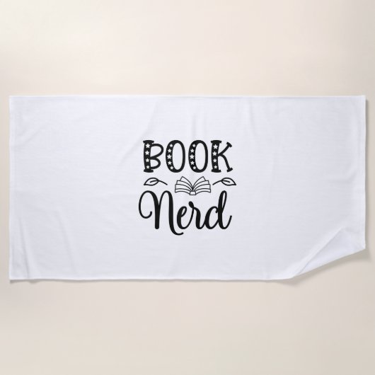 Nerd lesen strandtuch (Vorderseite)