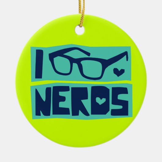 Nerd-Liebe Keramikornament (Vorne)