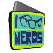 Nerd Liebe Laptopschutzhülle (Vorne Rechts)