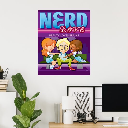 Nerd Liebe Poster (Heimbüro)