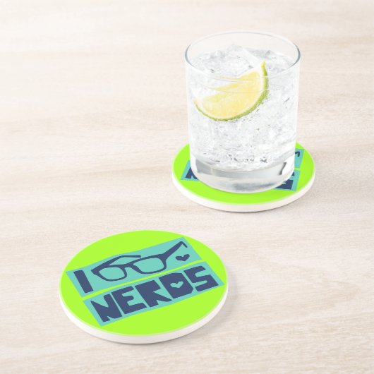 Nerd-Liebe Untersetzer (Seite)