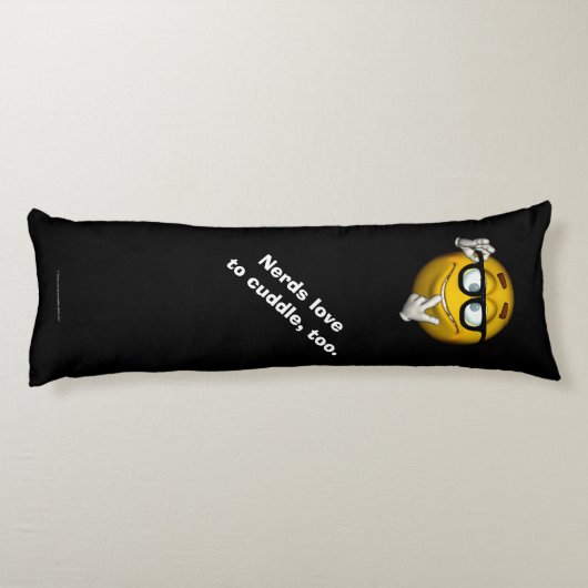 "Nerd Liebe zu Cuddle, auch." [a2] Seitenschläferkissen (Rückseite)
